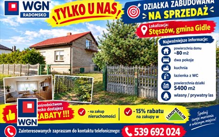Dom 80 m² na działkach 0,54 ha w Stęszowie - zapraszam dom Stęszów, Stęszów