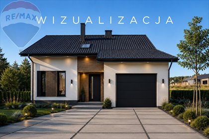 Nowoczesny dom w stanie surowym otwartym, 171 m², działka 2667 m² dom Piaseczno