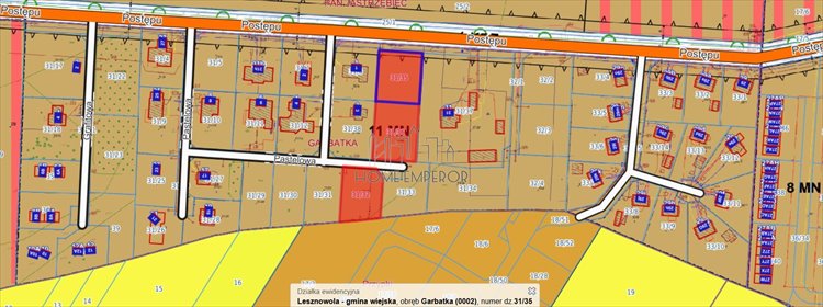 działka na sprzedaż 1050m2 działka Garbatka, Postępu