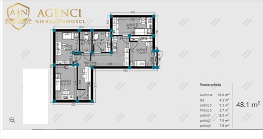 mieszkanie na sprzedaż 49m2 mieszkanie Białystok, Przydworcowe, Bohaterów Monte Cassino