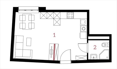 Kraków - Apartament 31,5 m² w rewitalizowanej fabryce mieszkanie Kraków, Stare Podgórze, Dąbrowskiego
