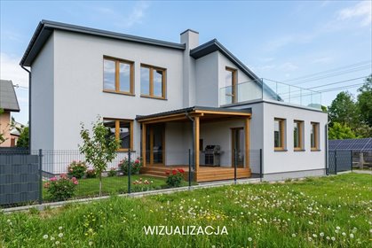 Dom z tarasami w spokojnej okolicy, 79 m2 dom Grądy