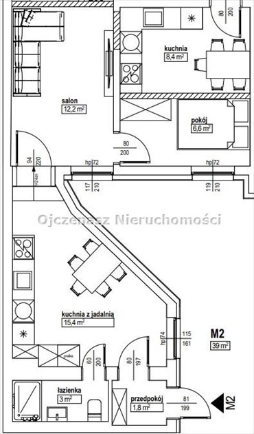 Do sprzedania urokliwe 39 m² w odrestaurowanej kamienicy mieszkanie Bydgoszcz, Śródmieście