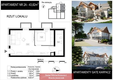 mieszkanie na sprzedaż 44m2 mieszkanie Miłków