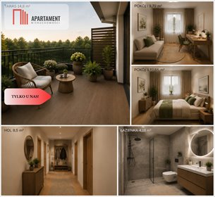 Nowe 64,5 m² z balkonem pod wynajem - polecam! mieszkanie Chojnice