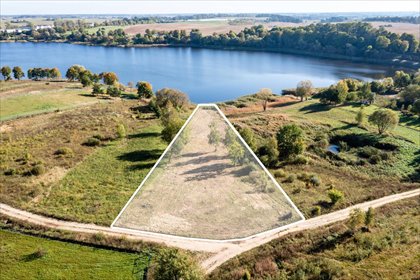 Działka nad jeziorem Sąpłaty 2983 m2 z linią brzegową działka Sąpłaty