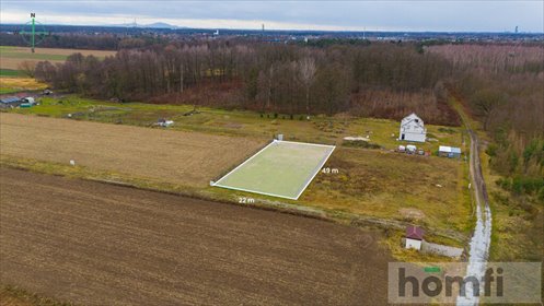 działka na sprzedaż 1076m2 działka Jeszkowice, Pod Lasem