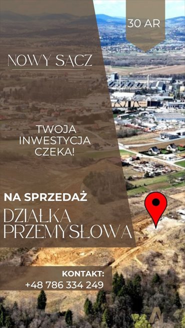 działka na sprzedaż 3001m2 działka Nowy Sącz, Zakładników