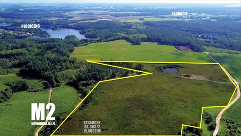działka na sprzedaż 150092m2 działka Ełk, Straduny