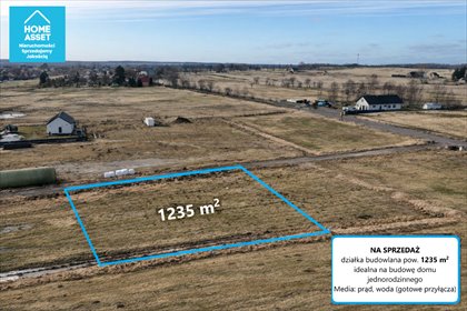 działka na sprzedaż 1235m2 działka Częstkowo, Jarzębinowa