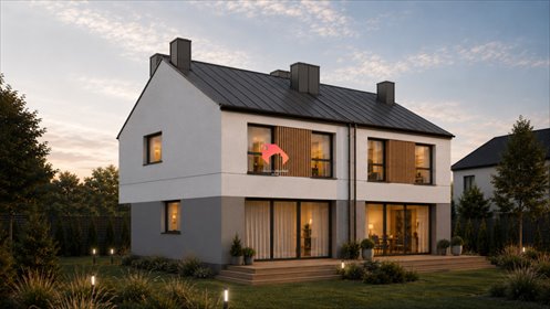 Nowoczesny dom bliźniaczy 131 m² z ogrodem zapraszam dom Cisie