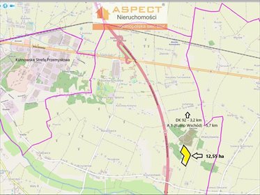 działka na sprzedaż 125500m2 działka Krzyżanówek