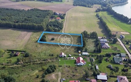 Działka 3317 m² z planem, prądem, blisko jeziora działka Branica
