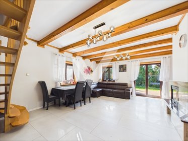 Dom z litego drewna 188 m² (sauna, 5 pokoi) w Czarnowie dom Czarnowo