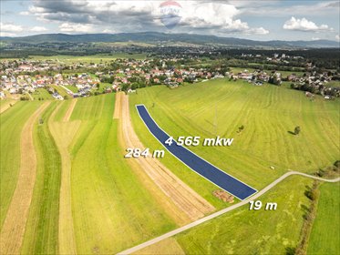 działka na sprzedaż 4565m2 działka Ludźmierz, Kamieniec