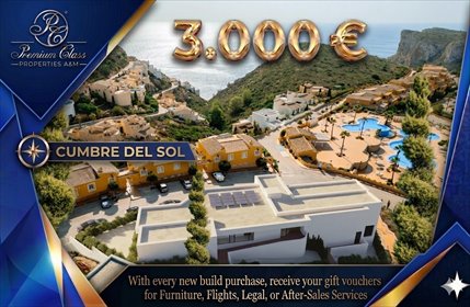 Zapraszam do luksusowego 3-pokojowego mieszkania z panoramicznym widokiem mieszkanie Cumbre Del Sol, Cumbre Del Sol