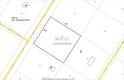 Działka rekreacyjna 2 249 m² z prądem, bez planu działka Huta Podgórna, Popowo-Letnisko, Sobótki