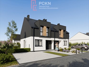 Nowoczesny bliźniak z pompą ciepła i 2 miejscami parkingowymi dom Opole, Chmielowice