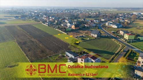 działka na sprzedaż 1212m2 działka Babienica, Główna