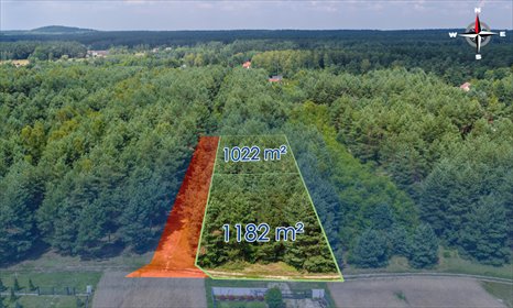 działka na sprzedaż 1022m2 działka Długi Kąt