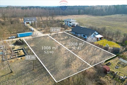 działka na sprzedaż 1008m2 działka Baszkówka, Owocowy Gaj