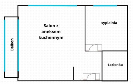 Dwupokojowe mieszkanie 48 m2 z balkonem, gotowe do wprowadzenia mieszkanie Warszawa, Ursus Gołąbki, Królów Polskich
