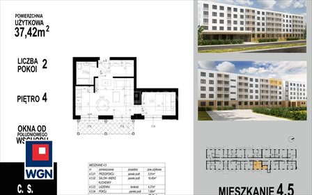 mieszkanie na sprzedaż 37m2 mieszkanie Głogów, Wojska Polskiego