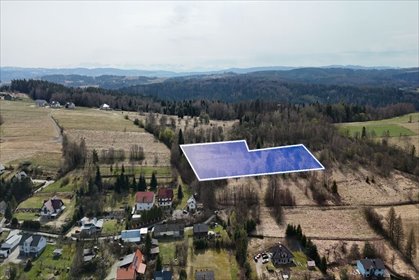 Działka 6 596 m² z widokami, pod dom i zagrodę działka Jordanów