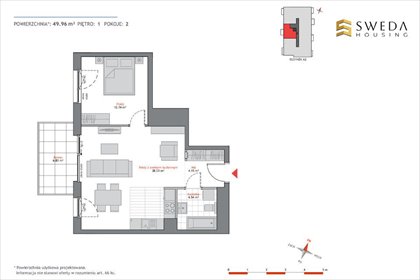 Mieszkanie dwupokojowe na sprzedaż Gdańsk, Oliwa 50m2 Foto 3