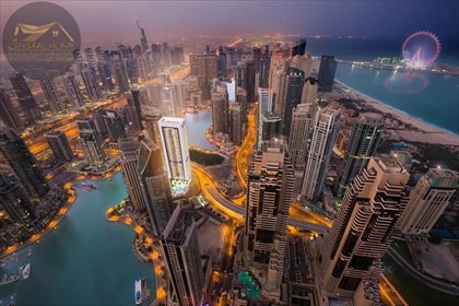 Nowoczesny apartament 1 pokój w Dubai Marina - luksus i blisko plaży mieszkanie Dubaj