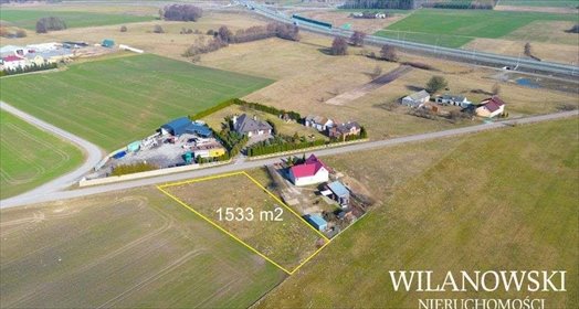 działka na sprzedaż 1533m2 działka Wiśniewo