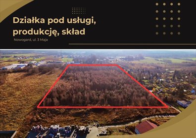 działka na sprzedaż 36931m2 działka Nowogard, 3 Maja