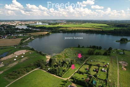Działka rekreacyjna nad jeziorem Sunowo – 3002 m², własna przystań działka Siedliska