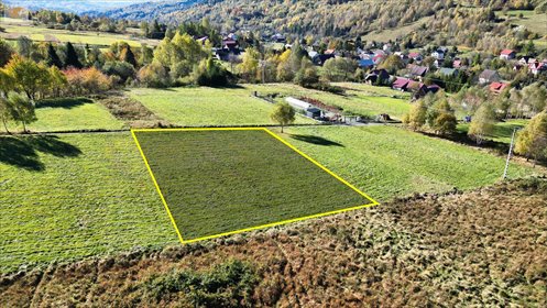 działka na sprzedaż 1350m2 działka Koszarawa