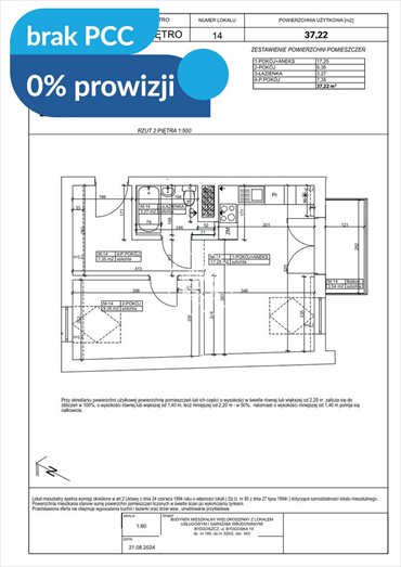 Atrakcyjne 2-pokojowe mieszkanie z balkonem i widokiem na Wisłę mieszkanie Bydgoszcz, Fordon, Bydgoska