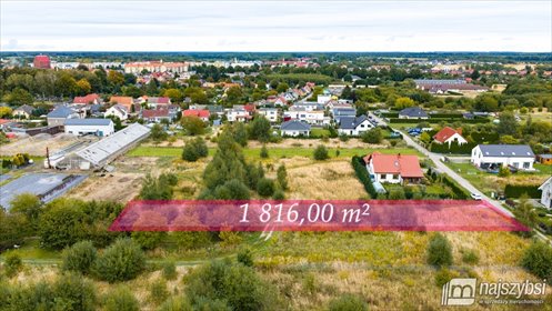 Działka rolna 1816 m² w centrum Nowogardu (media w drodze) działka Nowogard, centrum