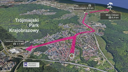 Przestronne 5-pokojowe mieszkanie z dużym tarasem w Gdyni mieszkanie Gdynia, Wielki Kack, ks. Jana Pawła Siega