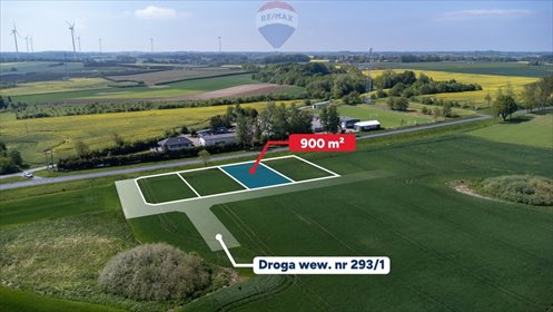 działka na sprzedaż 900m2 działka Będzino