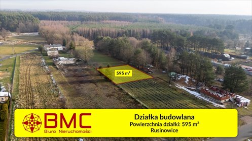 działka na sprzedaż 595m2 działka Rusinowice, Szpakowa