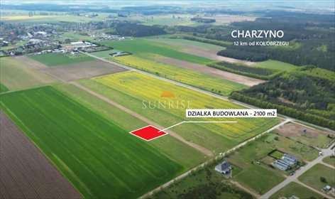 Na sprzedaż działka 2100 m² z widokami w Charzynie działka Charzyno, Zielona