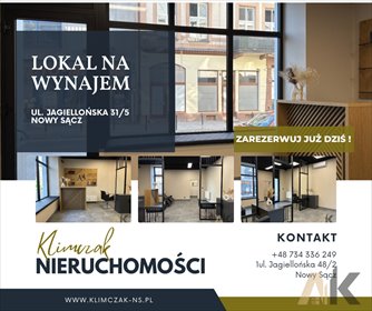 lokal użytkowy na wynajem 57m2 lokal użytkowy Nowy Sącz, Jagiellońska