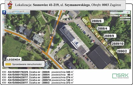 Działka 1234 m² z planem zagospodarowania w Sosnowcu działka Sosnowiec, Zagórze, Szymanowskiego