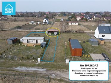 działka na sprzedaż 507m2 działka Karwieńskie Błoto Pierwsze, Sławoszynko