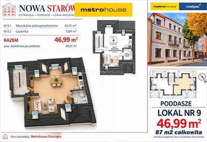 Unikalne mieszkanie 87 m² w odrestaurowanej kamienicy mieszkanie Ostrołęka, Kilińskiego