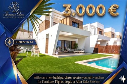 Ekskluzywne wille z basenem i prywatnym ogrodem w Finestrat dom Campana Garden, Campana Garden