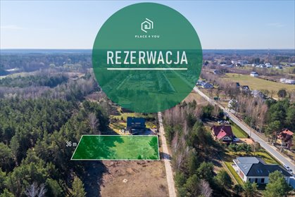 Działka budowlana z lasem, media, szybki dojazd do Warszawy działka Malcanów, Kosa