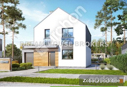 Nowoczesny dom z garażem w Tajęcinie – stan surowy zamknięty dom Tajęcina