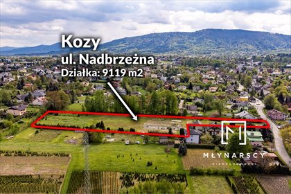 działka na sprzedaż Kozy 9119 m2