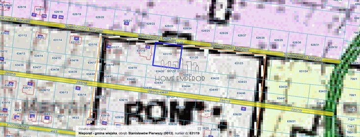 Działka 1500 m² pod zabudowę mieszaną w Stanisławowie działka Stanisławów Pierwszy, Spełnionych Marzeń