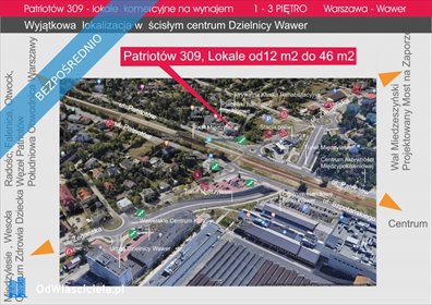 lokal użytkowy na wynajem 13m2 lokal użytkowy Warszawa, Patriotów 309a